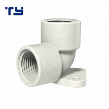 High Quality Threaded Grey UPVC Elbow With Plate Full Size 1/2 Inch PVC Ear Elbow